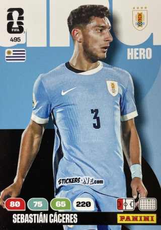 Figurina Sebastian Caceres - FIFA World Cup 2026. Adrenalyn XL
 n. 495 - Panini