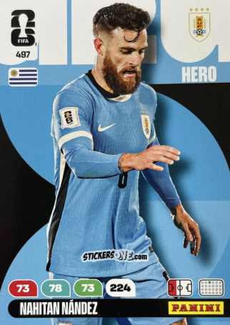 Figurina Nahitan Nandez - FIFA World Cup 2026. Adrenalyn XL
 n. 497 - Panini