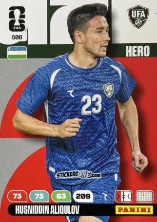 Cromo Husniddin Aliqulov - FIFA World Cup 2026. Adrenalyn XL
 n. 508 - Panini