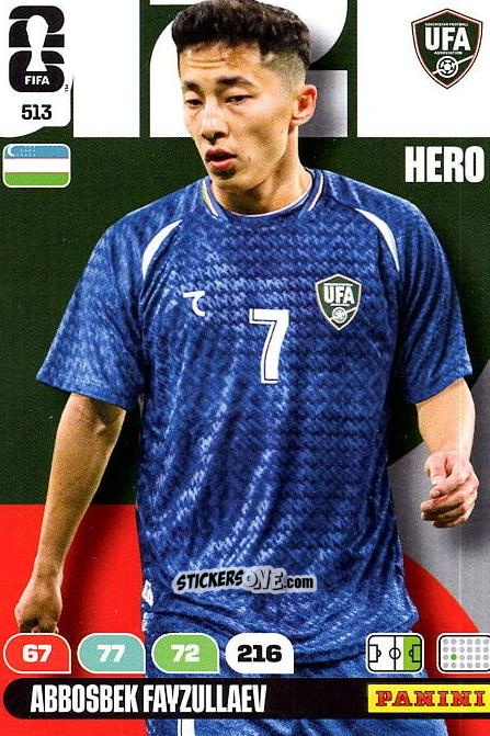 Cromo Abbosbek Fayzullaev - FIFA World Cup 2026. Adrenalyn XL
 n. 513 - Panini