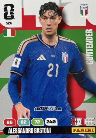 Sticker Bastoni - FIFA World Cup 2026. Adrenalyn XL
 n. 526 - Panini