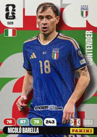 Figurina Barella - FIFA World Cup 2026. Adrenalyn XL
 n. 528 - Panini