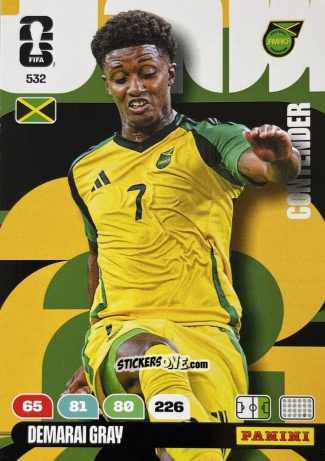 Figurina Demarai Gray - FIFA World Cup 2026. Adrenalyn XL
 n. 532 - Panini