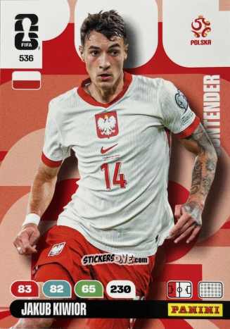 Cromo Kiwior - FIFA World Cup 2026. Adrenalyn XL
 n. 536 - Panini