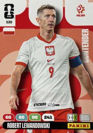 Sticker Lewandowski - FIFA World Cup 2026. Adrenalyn XL
 n. 539 - Panini