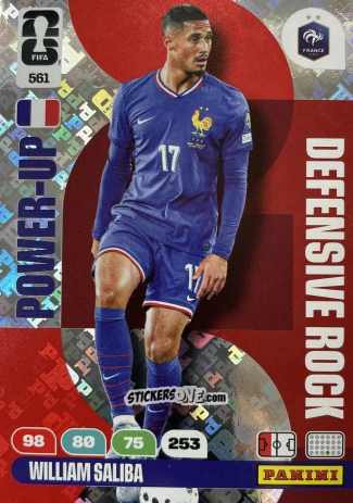 Sticker Saliba - FIFA World Cup 2026. Adrenalyn XL
 n. 561 - Panini
