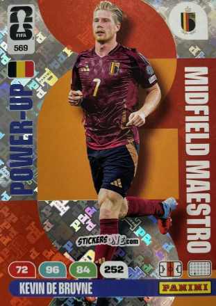 Cromo De Bruyne - FIFA World Cup 2026. Adrenalyn XL
 n. 569 - Panini