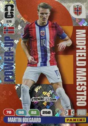 Figurina Odegaard - FIFA World Cup 2026. Adrenalyn XL
 n. 578 - Panini