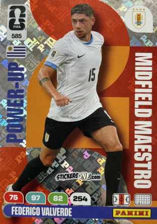 Sticker Valverde - FIFA World Cup 2026. Adrenalyn XL
 n. 585 - Panini