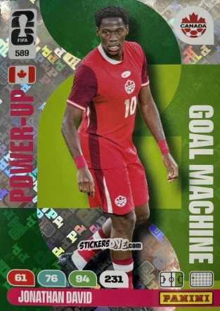 Cromo Jonathan David - FIFA World Cup 2026. Adrenalyn XL
 n. 589 - Panini