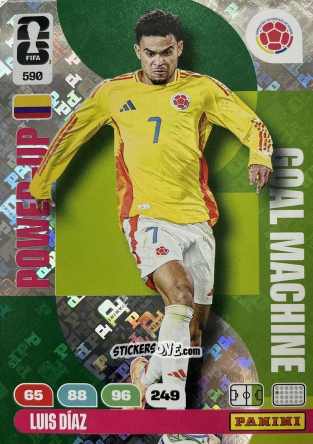Cromo Luis Diaz - FIFA World Cup 2026. Adrenalyn XL
 n. 590 - Panini