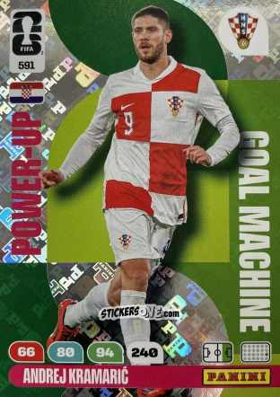 Figurina Kramaric - FIFA World Cup 2026. Adrenalyn XL
 n. 591 - Panini
