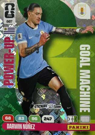 Cromo Darwin Nunez - FIFA World Cup 2026. Adrenalyn XL
 n. 607 - Panini