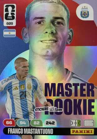 Cromo Mastantuono - FIFA World Cup 2026. Adrenalyn XL
 n. 609 - Panini
