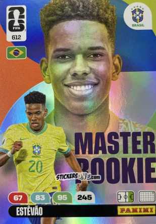 Sticker Estevao - FIFA World Cup 2026. Adrenalyn XL
 n. 612 - Panini