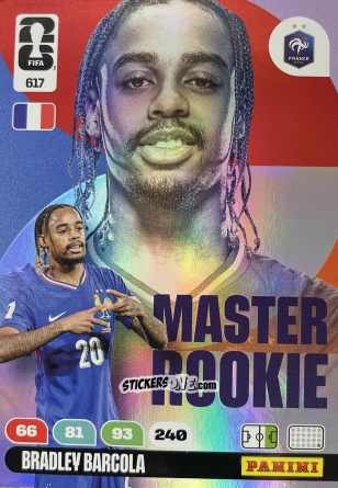 Sticker Barcola - FIFA World Cup 2026. Adrenalyn XL
 n. 617 - Panini