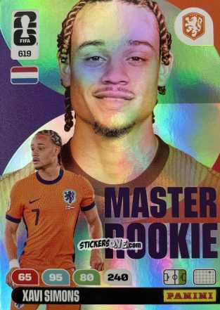 Figurina Xavi Simons - FIFA World Cup 2026. Adrenalyn XL
 n. 619 - Panini