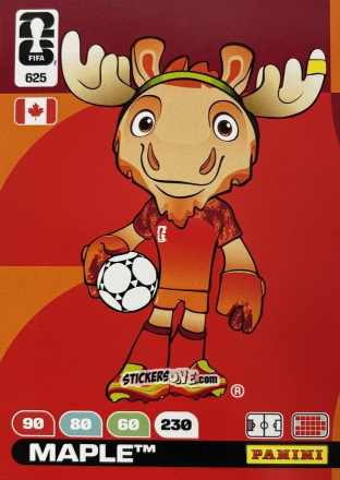 Cromo Official Mascot - Maple - FIFA World Cup 2026. Adrenalyn XL
 n. 625 - Panini