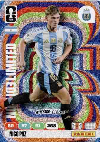 Sticker Nico Paz - FIFA World Cup 2026. Adrenalyn XL
 n. L4 - Panini
