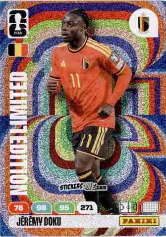 Sticker Jeremy Doku - FIFA World Cup 2026. Adrenalyn XL
 n. L9 - Panini