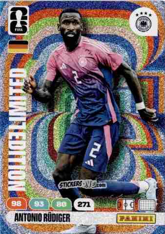 Cromo Antonio Rudiger - FIFA World Cup 2026. Adrenalyn XL
 n. L16 - Panini
