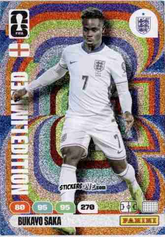 Figurina Bukayo Saka - FIFA World Cup 2026. Adrenalyn XL
 n. L30 - Panini