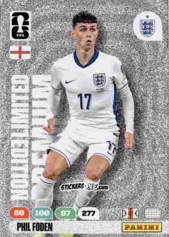 Cromo Phil Foden - FIFA World Cup 2026. Adrenalyn XL
 n. PL3 - Panini