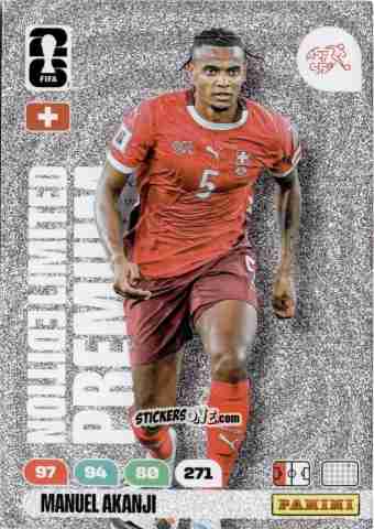 Figurina Manuel Akanji - FIFA World Cup 2026. Adrenalyn XL
 n. PL10 - Panini