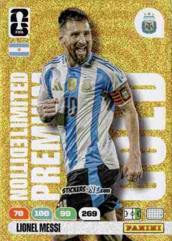 Cromo Lionel Messi - FIFA World Cup 2026. Adrenalyn XL
 n. PLG1 - Panini