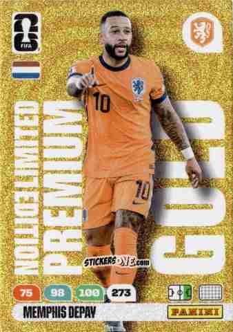 Figurina Memphis Depay - FIFA World Cup 2026. Adrenalyn XL
 n. PLG5 - Panini