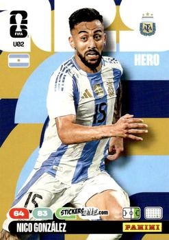 Sticker Nico González - FIFA World Cup 2026. Adrenalyn XL
 n. U2 - Panini
