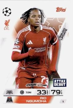 Cromo Rio Ngumoha - UEFA Champions League & Europa League 2025-2026. Match Attax Extra
 n. 1 - Topps