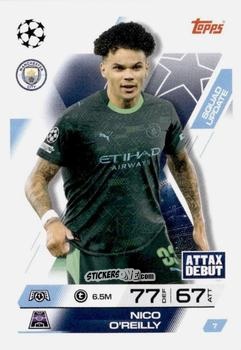 Cromo Nico O'Reilly - UEFA Champions League & Europa League 2025-2026. Match Attax Extra
 n. 7 - Topps
