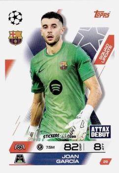 Sticker Joan Garcia - UEFA Champions League & Europa League 2025-2026. Match Attax Extra
 n. 29 - Topps