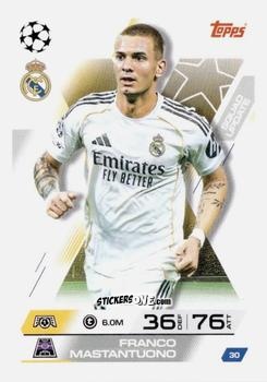 Cromo Franco Mastantuono - UEFA Champions League & Europa League 2025-2026. Match Attax Extra
 n. 30 - Topps