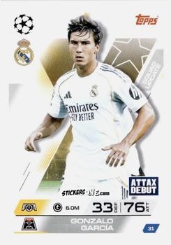 Sticker Gonzalo Garcia - UEFA Champions League & Europa League 2025-2026. Match Attax Extra
 n. 31 - Topps