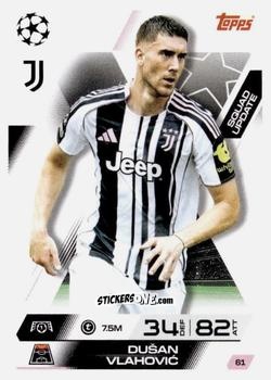 Figurina Dusan Vlahovic - UEFA Champions League & Europa League 2025-2026. Match Attax Extra
 n. 61 - Topps