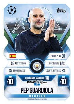 Sticker Pep Guardiola - UEFA Champions League & Europa League 2025-2026. Match Attax Extra
 n. 74 - Topps