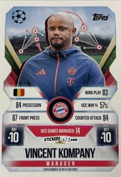 Figurina Vincent Kompany - UEFA Champions League & Europa League 2025-2026. Match Attax Extra
 n. 86 - Topps
