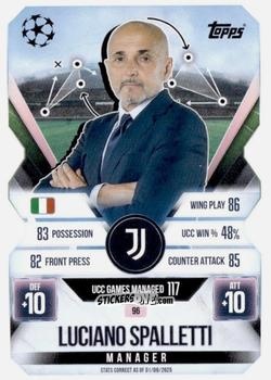Sticker Luciano Spalletti - UEFA Champions League & Europa League 2025-2026. Match Attax Extra
 n. 96 - Topps