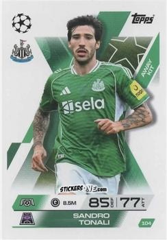 Sticker Sandro Tonali - UEFA Champions League & Europa League 2025-2026. Match Attax Extra
 n. 104 - Topps