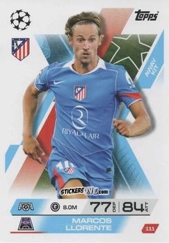 Sticker Marcos Llorente - UEFA Champions League & Europa League 2025-2026. Match Attax Extra
 n. 111 - Topps