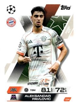 Figurina Aleksander Pavlovic - UEFA Champions League & Europa League 2025-2026. Match Attax Extra
 n. 114 - Topps