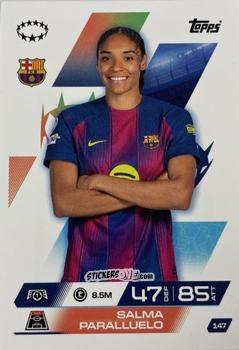 Cromo Salma Paralluelo - UEFA Champions League & Europa League 2025-2026. Match Attax Extra
 n. 147 - Topps