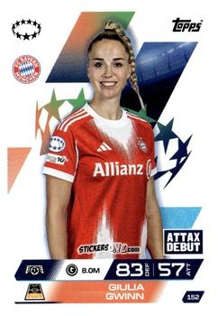 Cromo Giulia Gwinn - UEFA Champions League & Europa League 2025-2026. Match Attax Extra
 n. 152 - Topps