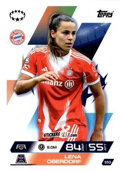 Cromo Lena Oberdorf - UEFA Champions League & Europa League 2025-2026. Match Attax Extra
 n. 153 - Topps