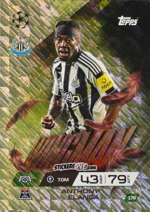 Cromo Anthony Elanga - UEFA Champions League & Europa League 2025-2026. Match Attax Extra
 n. 176 - Topps