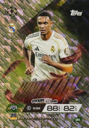 Figurina Trent Alexander-Arnold - UEFA Champions League & Europa League 2025-2026. Match Attax Extra
 n. 181 - Topps