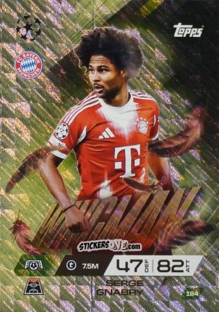 Figurina Serge Gnabry - UEFA Champions League & Europa League 2025-2026. Match Attax Extra
 n. 184 - Topps