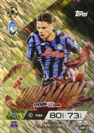 Cromo Nicola Zalewski - UEFA Champions League & Europa League 2025-2026. Match Attax Extra
 n. 197 - Topps